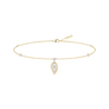 Fiery anklet Fiery diamond ankle bracelet in yellow gold