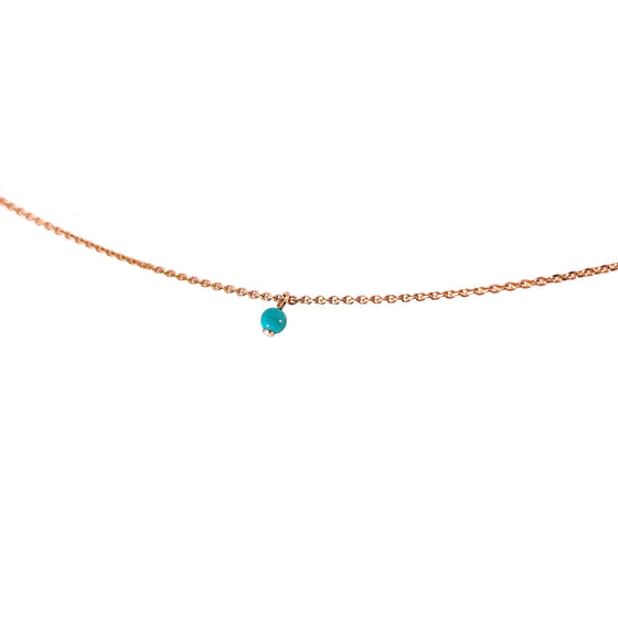 Suspended Turquoise Pearl Charm