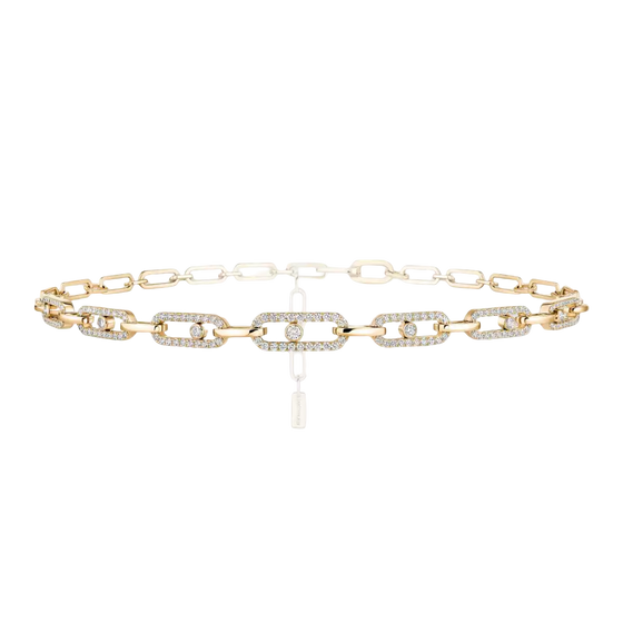 Collier choker Move Link Collier Diamant Or Jaune