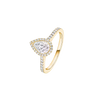 Bague solitaire Joy taille poire, moyen modèle