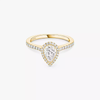 Bague solitaire Joy taille poire, moyen modèle