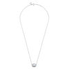 Collier, Pierre De Lune Grise, Or Blanc