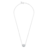 Collier, Pierre De Lune Grise, Or Blanc