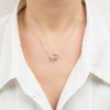 Necklace, Grey Moonstone, White Gold