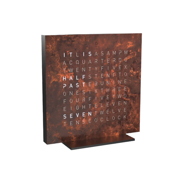 Qlocktwo Earth 13.5 Creator’s Edition Rust - ANGLAIS