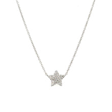  Star pendant necklace white gold