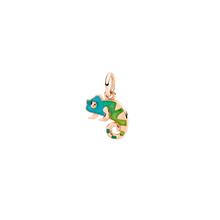  Rose Gold & Enamel Chameleon Charm