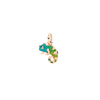 Pendentif Caméléon Or Rose Et Émail