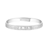 Bracelet Move Noa ciselé, moyen modèle Bracelet jonc diamant en or blanc ciselé Move Noa