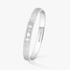 Move Noa Ciselé Bangle White Gold Diamond Bracelet