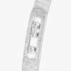 Move Noa Ciselé bangle White Gold Diamond Bracelet