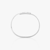 Move Noa Ciselé bangle White Gold Diamond Bracelet