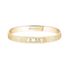 Move Noa Ciselé Bangle Yellow Gold Diamond Bracelet