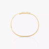 Move Noa Ciselé bangle Yellow Gold Diamond Bracelet