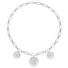  Lucky Move Charms Choker White Gold Diamond Necklace