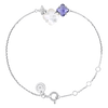Bracelet, Iolite, Mother Of Pearl, Diamonds, White Gold