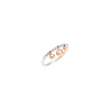 Silver & Rose Gold Bollicine Ring
