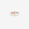 Silver & Rose Gold Bollicine Ring