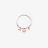 Bague Bollicine Argent & Or Rose