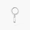 Move Uno single drop earring Move Uno single diamond earring in white gold