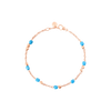 Rose Gold & Ceramic Mini Granelli Bracelet