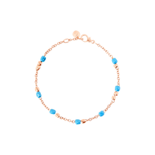  Rose Gold & Ceramic Mini Granelli Bracelet