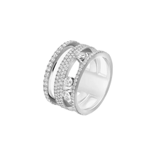  Bague pavée Move Romane GM Bague Diamant Or Blanc