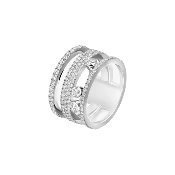 Move Romane LM Pavé White Gold Diamond Ring