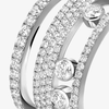 Move Romane pavé ring, large model