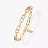 Move Link Multi Yellow Gold Diamond Bracelet