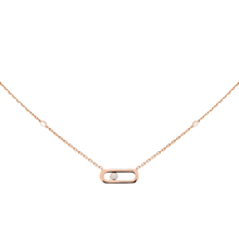  Pink Gold Diamond Necklace Gold Move Uno