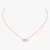 Gold Move Uno Pink Gold Diamond Necklace