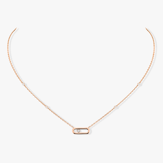 Gold Move Uno Pink Gold Diamond Necklace