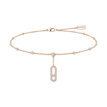  Move Uno Ankle Bracelet Pavé Pink Gold Diamond Bracelet
