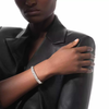 Moderniste pavé MM White Gold Diamond Bracelet
