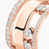Move Romane half pavé ring, large model