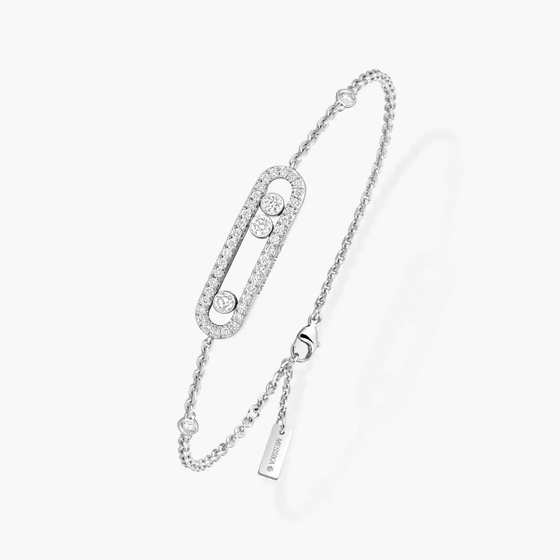 Baby Move Pavé White Gold Diamond Bracelet