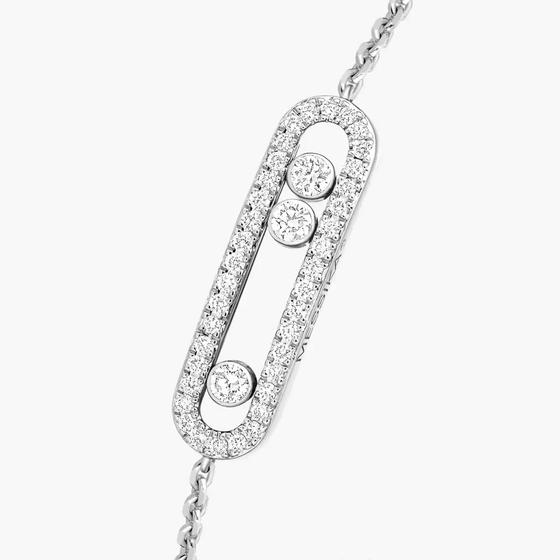 Baby Move Pavé White Gold Diamond Bracelet