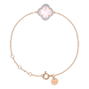Bracelet, Milky Pink Quartz, Diamonds, Rose Gold