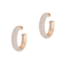 Pink Gold Diamond Earrings Divine Enigma SM hoop earrings