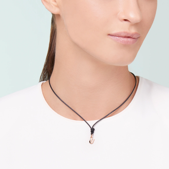Pendentif Lettre U Or Rose