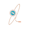 Bracelet turquoise Lucky Move PM Bracelet Diamant Or Rose