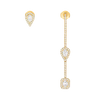My Twin hook and stud earrings 3x 0.10ct