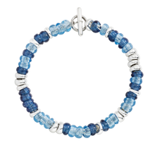  Rondelle Bracelet In Silver & Recycled Plastic