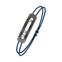  Move Titanium Graphite Cord Graphite Titanium Diamond Bracelet