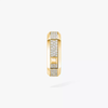 Moderniste pavé single hoop earring MM Yellow Gold Diamond Earrings