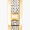 Moderniste single pavé earring, medium model Moderniste single diamond earring in yellow gold