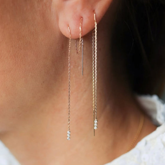 Le Lien White Gold & Diamonds Earring