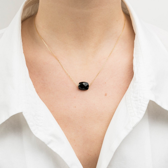 Necklace, Onyx, Yellow Gold