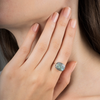 Ring, Labradorite, White Gold